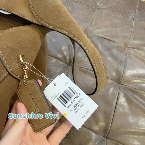 NWT Coach Brooklyn Hobo Shoulder Bag 39 Suede Grain Leather CW636 CW636 - Picture 4 of 11